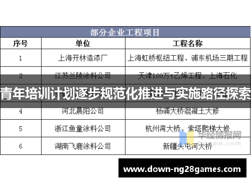青年培训计划逐步规范化推进与实施路径探索 青年培训计划逐步规范化推进与实施路径探索